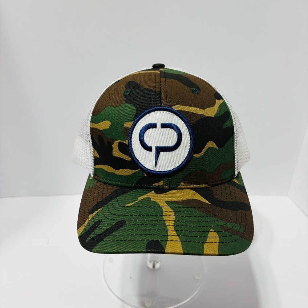 Camo Green and White Cap‎